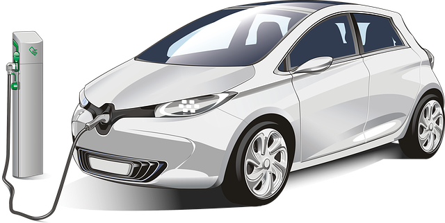 Elektroauto an der Ladesäule